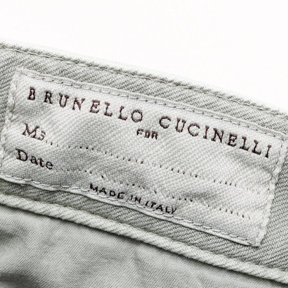 Brunello Cucinelli SS/23 Green Monili-Beaded Mid-Rise Straight Leg Jeans - Picture 14 of 16